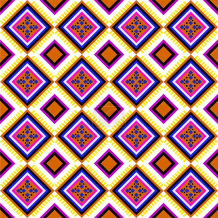 Photo for Ethnic geometric pattern design for background or wallpaper. - Royalty Free Image