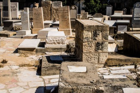 Tel Aviv, Israel, February 26, 2024 Trumpeldor Cemetery, often referred to as the Old Cemetery, is a historic cemetery on Trumpeldor Street in Tel Aviv. The cemetery contains approximately 5000 grave