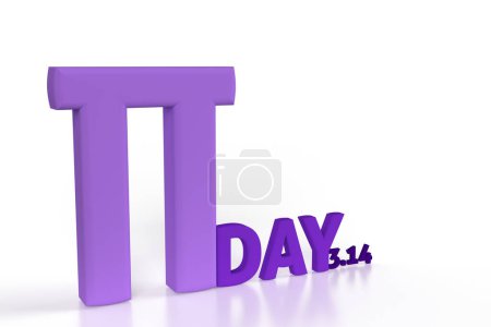 Photo for The pi day number  314 for math abstract for education background or banner for school or business. 3d rendering - Royalty Free Image