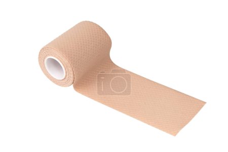Photo for Medical bandage tape elastic isolated on the white background - Royalty Free Image