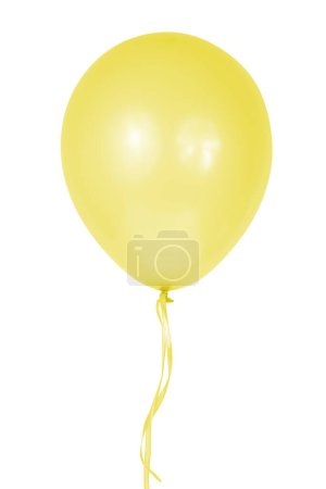 Téléchargez les photos : Ballon coloré à l'air d'hélium isolé sur fond blanc - en image libre de droit