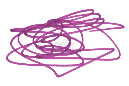 Scribble Marker Elements. líneas trazadas a mano. Diseño de Doodle. Escribir con una pluma, rayas con un lápiz. elementos abstractos para el diseño. aislado sobre fondo blanco.