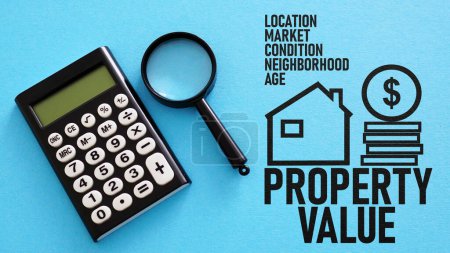 Property value. Location, market, condition, neighborhood, age