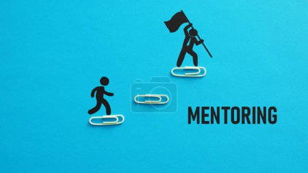 Photo for Mentoring business is shown using a text - Royalty Free Image