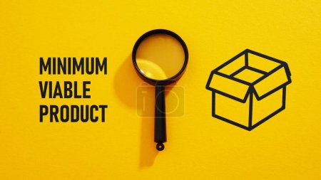 Minimum viable product MVP is shown using a text