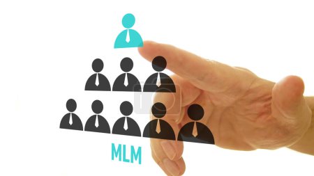Téléchargez les photos : Marketing multi-niveaux ou concept de marketing multi-niveaux MLM. - en image libre de droit