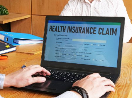 Health Insurance Claim Form is shown using a text