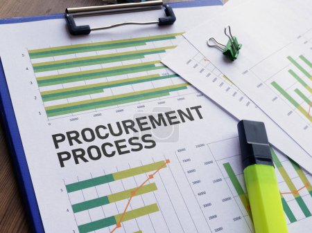 Photo for Procurement process is shown using a text - Royalty Free Image