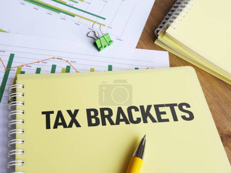 Tax brackets are shown using a text
