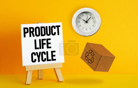 Photo for Product Life Cycle is shown using a text - Royalty Free Image