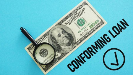Photo for Conforming loan is shown using a text - Royalty Free Image