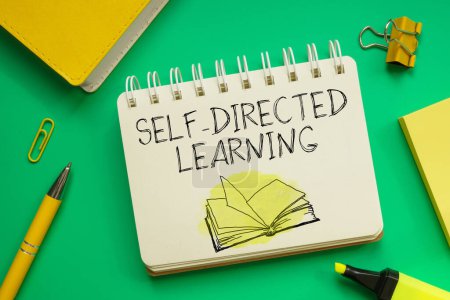 El aprendizaje autodirigido se muestra usando un texto