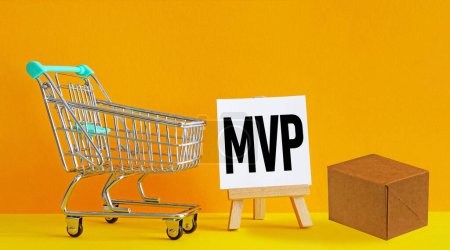 MVP Minimum viable product is shown using a text
