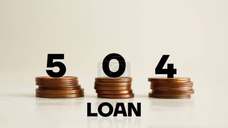 Loan 504 is shown using a text