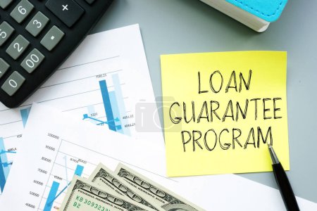 Loan guarantee program is shown using a text
