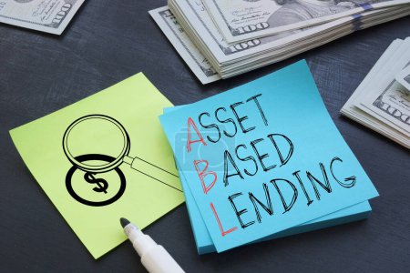 Asset based lending ABL is shown using a text