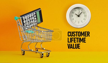 CLV Customer Lifetime Value is shown using a text