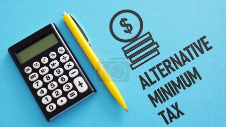 Alternative Minimum Tax AMT is shown as the business concept