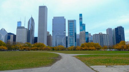 Photo for Skyscrapers in downtown Chicago, Illinois, USA - Royalty Free Image
