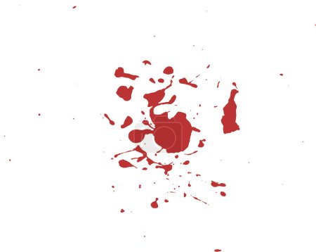 Téléchargez les photos : Pinceaux rouges pour la peinture d'art. éclaboussure abstraite avec des gouttes - en image libre de droit