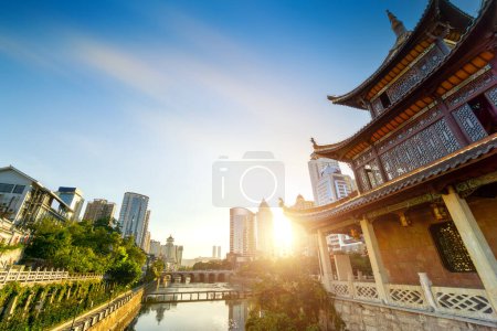 Photo for Guiyang's Famous Ancient Architectural Landscape. - Royalty Free Image