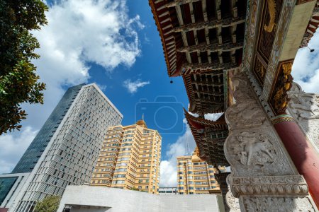 Photo for The Archway is a traditional piece of architecture and the emblem of the city of Kunming, Yunan, China. - Royalty Free Image