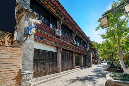 Téléchargez les photos : Guandu Ancient Town a une histoire de plus de mille ans, situé à Kunming, en Chine. - en image libre de droit