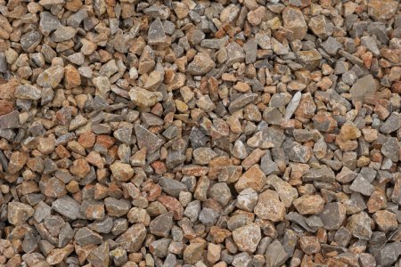 Téléchargez les photos : Gros plan de Gravier Rock Texture dans les nuances de brun - en image libre de droit