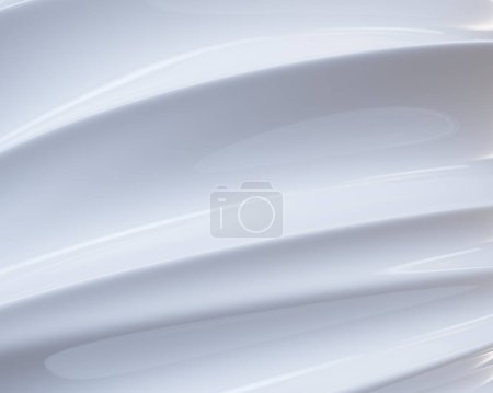 Téléchargez les photos : Elégant 3D rendu brillant blanc abstrait vague ondulation formation de fond. - en image libre de droit