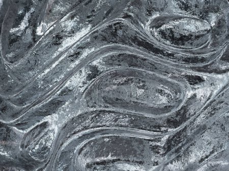 Téléchargez les photos : Haute résolution et fond détaillé des vagues de glace. Illustration 3D. - en image libre de droit
