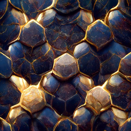 Téléchargez les photos : Texture of dragon or armadillo scales, image of tough skin with colored scales - en image libre de droit