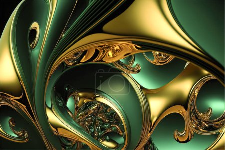 Photo for Decoration, artistic emerald or jade background, creative background in green - Royalty Free Image