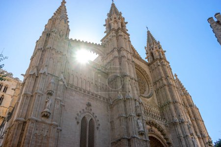 Téléchargez les photos : Majestueuse Majorque : La splendeur gothique de la cathédrale - en image libre de droit