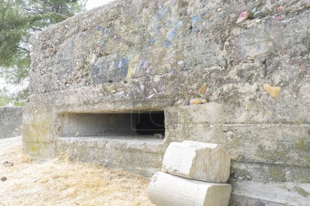Téléchargez les photos : Le bunker historique de Madrid, vestiges de la guerre civile espagnole. Un témoin silencieux des conflits, des histoires et du temps passa - en image libre de droit