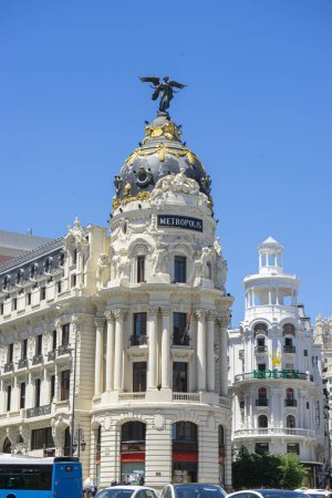 Photo for Bronze and beaux arts. Madrid's blend of historical allure and urban rhythm - Royalty Free Image