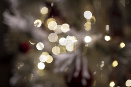 Photo for Bright and blurred lights provide a festive illumination effect, adding sparkle and warmth to the scene. - Royalty Free Image