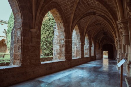 Photo for Captivating medieval monastery passage, perfect for historical and architectural themes. - Royalty Free Image