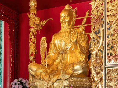 Photo for Lu Dongbin statue at Viharn Sien, a Chinese-Thai museum and shrine near Wat Yan in Huai Yai, near Pattaya, Chonburi province of Thailand. - Royalty Free Image
