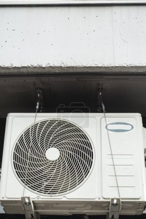 Photo for Air conditioner on a building facade in south germany historical city on a hot summer day - Royalty Free Image