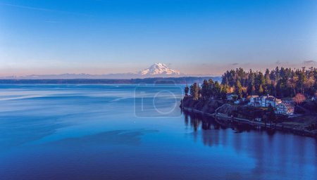 Photo for Mount Rainier and the Puget Sound in December of 2022 - Royalty Free Image
