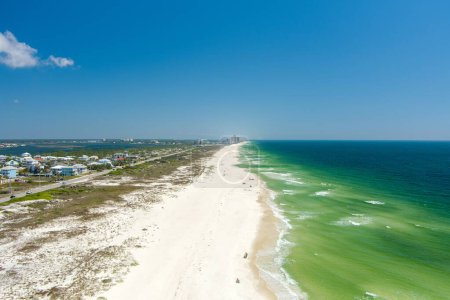 Aerial view of Perdido Key Beach, Florida in March of 2023