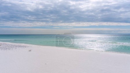 Photo for Aerial view of the beach at Pensacola, Florida in October - Royalty Free Image