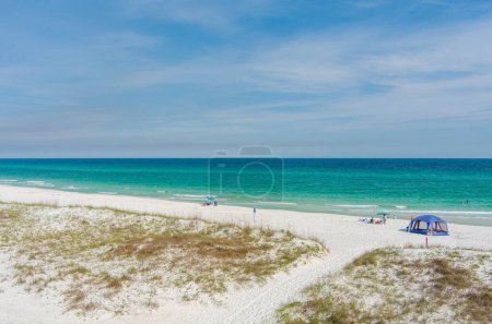Photo for Drone photography of Dog Beach at Pensacola, Florida in May - Royalty Free Image