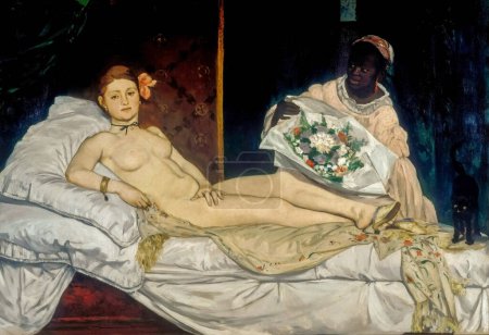 Téléchargez les photos : Edouard Manet, Olympia 1863 Huile sur toile - en image libre de droit