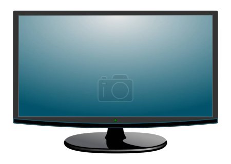 Illustration for Tv television monitor isolated on background. Vector illustration - Royalty Free Image