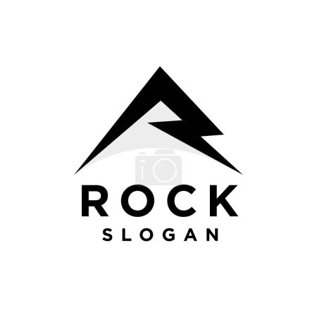 Mountain Rock Logo mit dem Buchstaben R