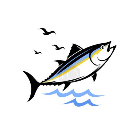 Illustration for Tuna vector, tuna logo design - Royalty Free Image