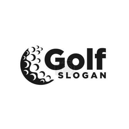 Téléchargez les illustrations : Logo lettrage golf, logo golf design - en licence libre de droit