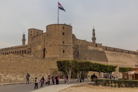 Téléchargez les photos : CAIRO, EGYPT - JANUARY 29, 2019: View of the Citadel in Cairo, Egypt - en image libre de droit