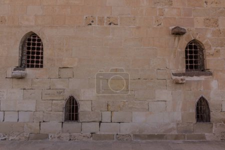 Téléchargez les photos : Windows of the Citadel of Qaitbay (Fort of Qaitbey) in Alexandria, Egypt - en image libre de droit